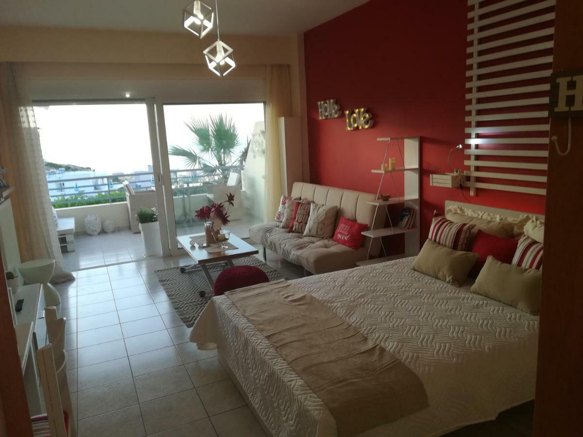 Sea View Cozy Studio Near Center Of Rethymno Town Buitenkant foto