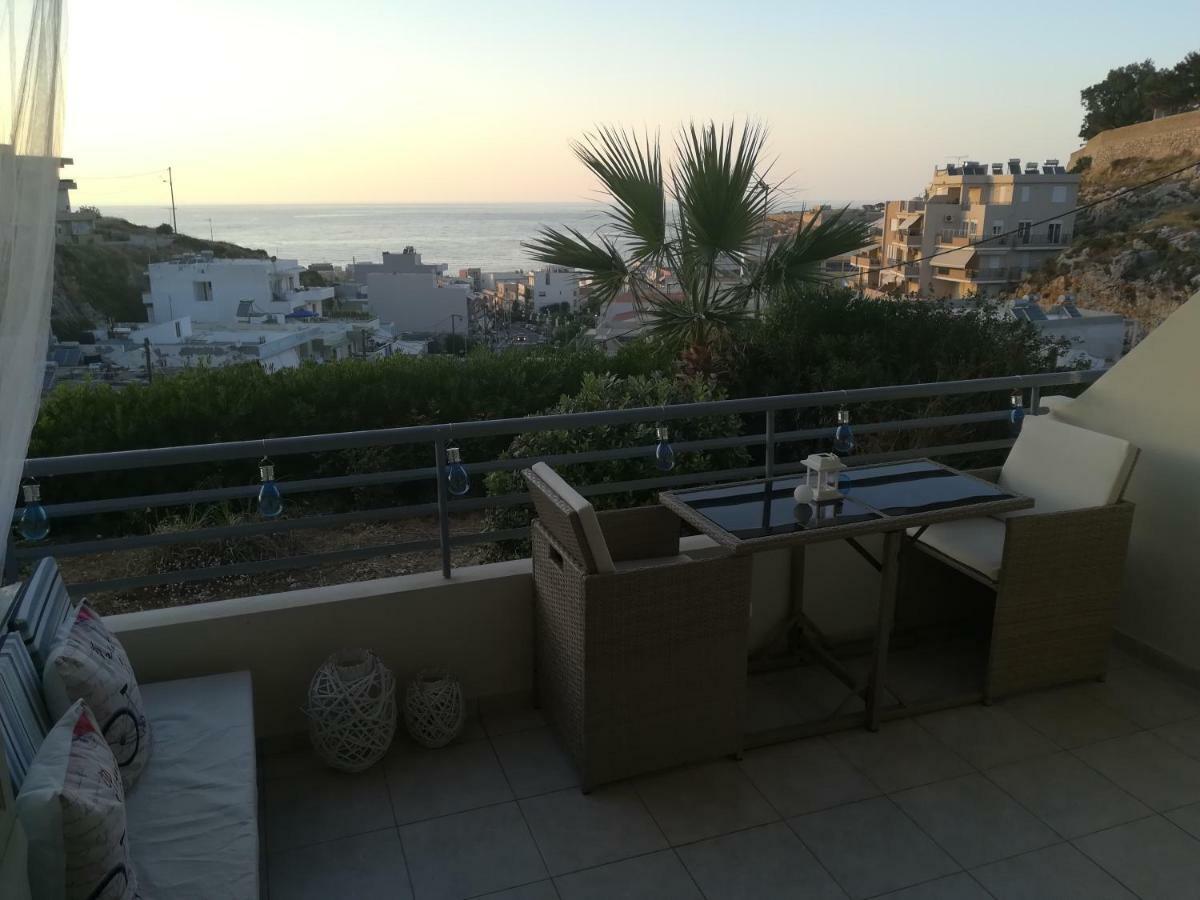 Sea View Cozy Studio Near Center Of Rethymno Town Buitenkant foto
